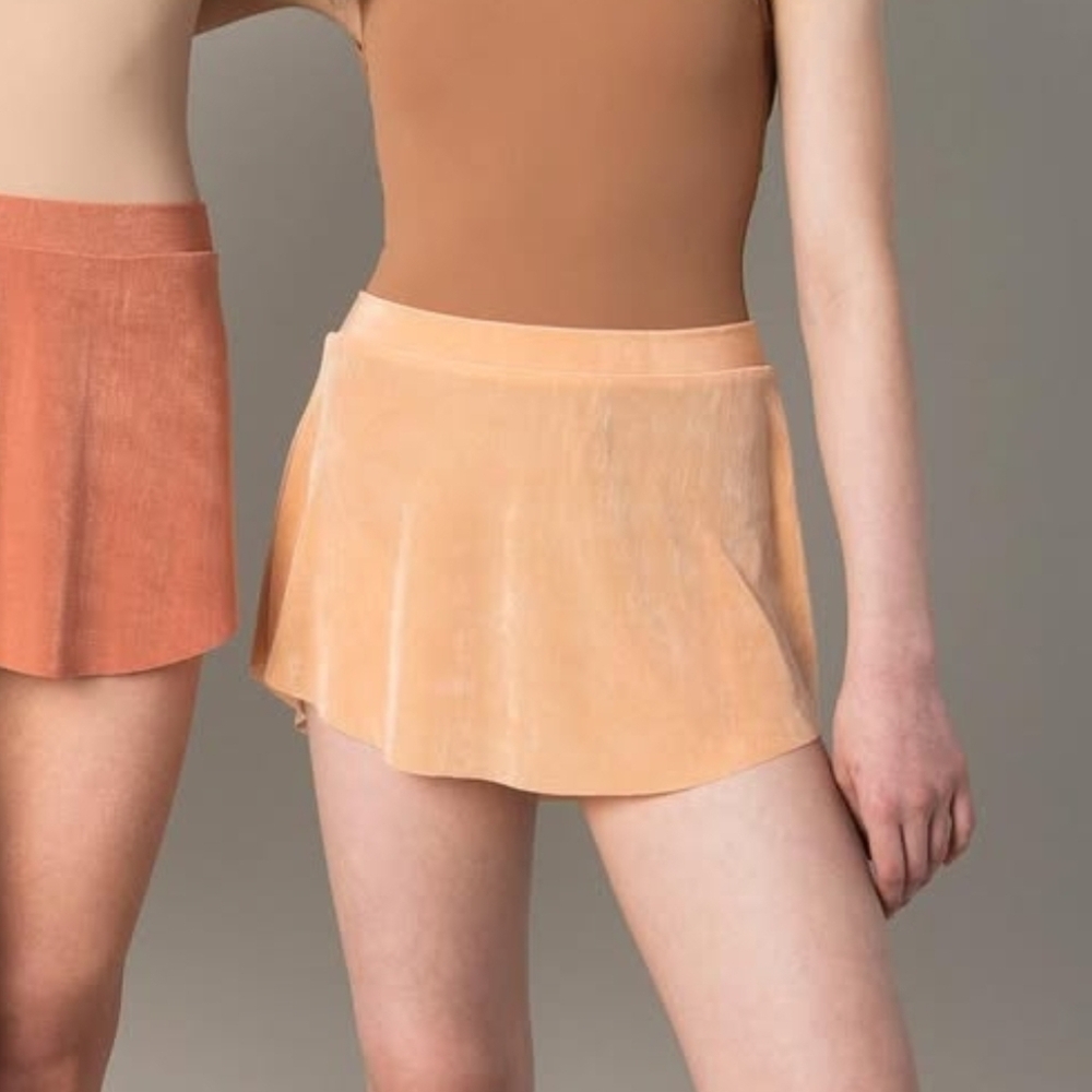 Peach and Cream Mini Skirt
